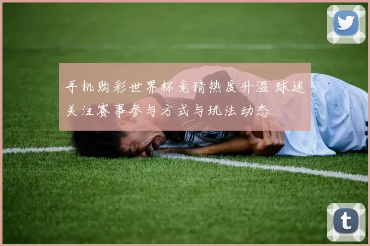 手机购彩世界杯竞猜热度升温 球迷关注赛事参与方式与玩法动态